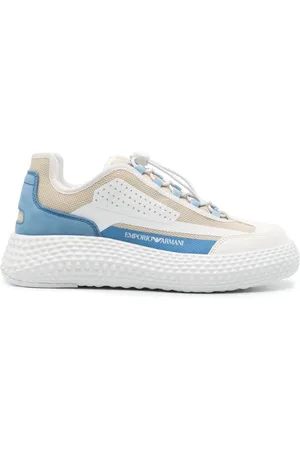 Emporio Armani Panelled mesh chunky sneakers