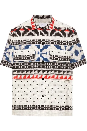 SACAI Abstract-pattern shirt