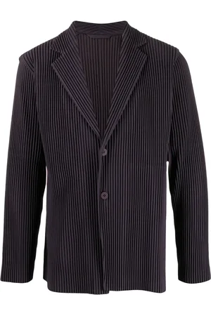 Issey Miyake Notched-lapels pleated blazer