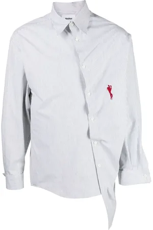 DOUBLET Logo-embroidered cotton shirt