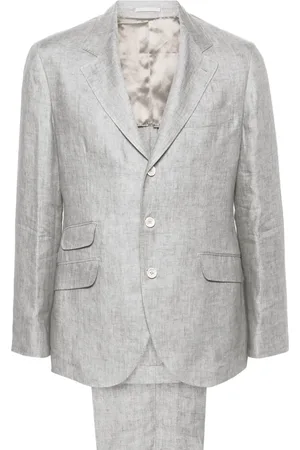 Brunello Cucinelli Single-breasted linen suit