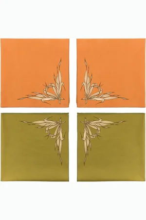 Hermès Four-piece cotton napkin set