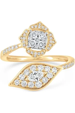 Sara Weinstock 18kt yellow Leela Donna Bypass diamond ring
