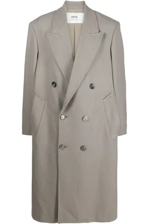 Ami Double-breasted midi coat