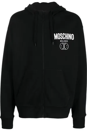 Moschino Logo-print cotton hoodie