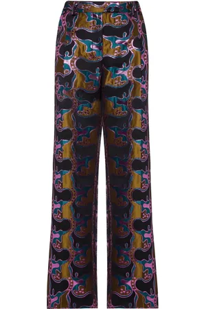 La DoubleJ La Comasca patterned-jacquard trousers
