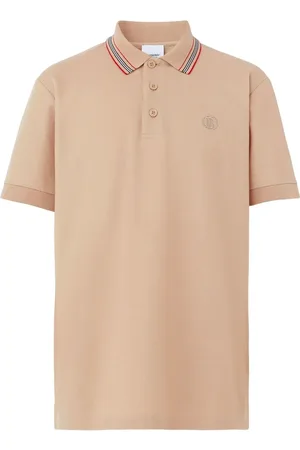 Burberry Icon-stripe collar polo shirt
