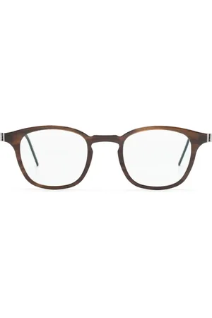 LINDBERG Two-tone square-frame glasses