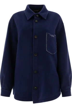 Marni Logo-embroidered shirt jacket