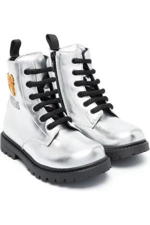 Moschino Metallic-effect ankle boots