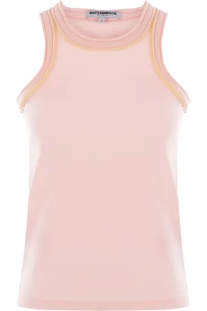MELITTA BAUMEISTER Contrastring-trim tank top