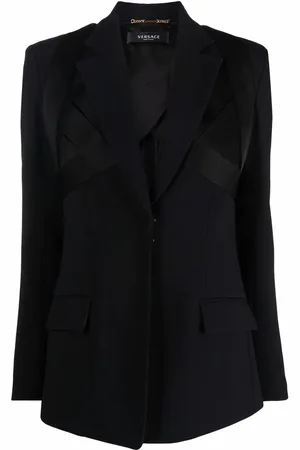 VERSACE Satin tailored blazer