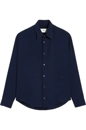 Ami Logo-embroidered buttoned shirt