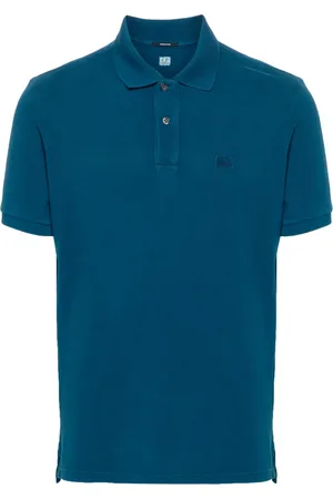 C.P. Company Logo-embroidered cotton polo shirt