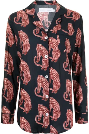Desmond & Dempsey Sansindo print pajama set