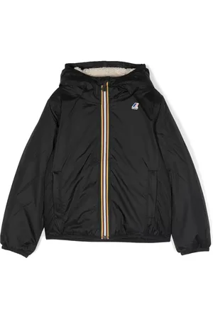 K-Way Logo-print hooded jacket