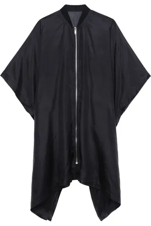 Rick Owens Zip-front silk coat