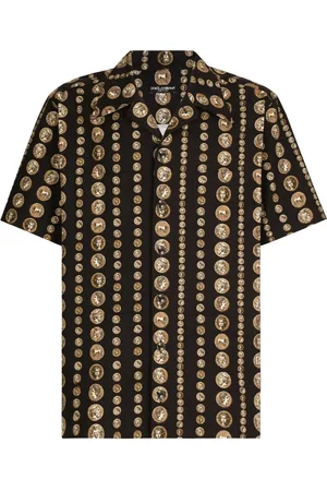 Dolce & Gabbana Coin-print stretch-cotton shirt