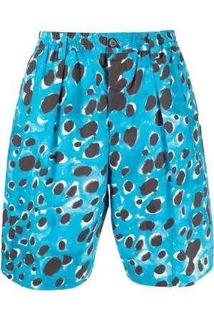 Marni All-over leopard-print shorts