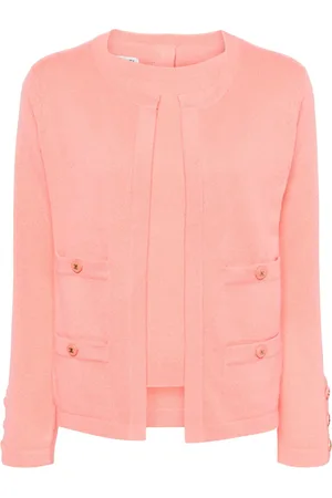 CHANEL 1995 CC cashmere two-piece set