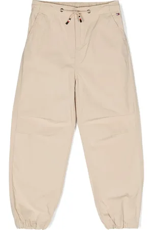 Tommy Hilfiger Embroidered-logo cotton trousers