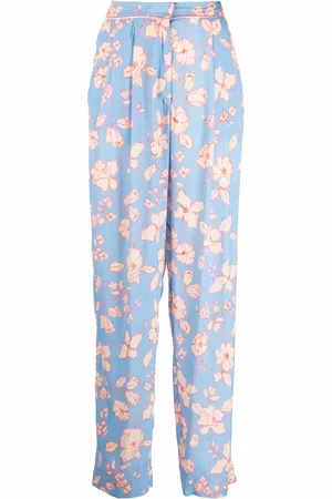 FORTE FORTE Floral-print straight-leg trousers