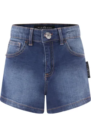 John Richmond Logo-print denim shorts