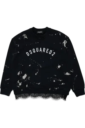 Dsquared2 Logo-print lace-trim sweatshirt