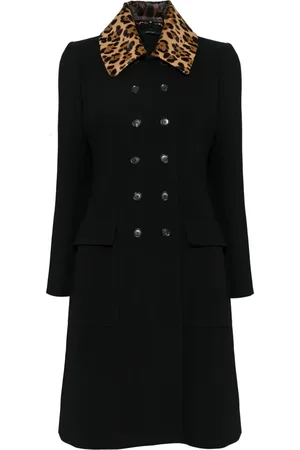 Gucci Leopard-collar coat