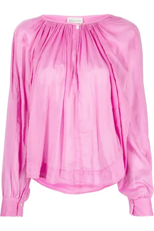 FORTE FORTE Semi-sheer pleated blouse