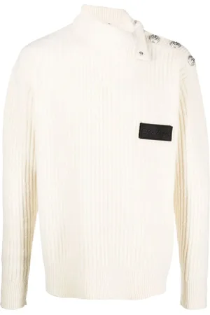 Balmain Button-embossed knitted jumper