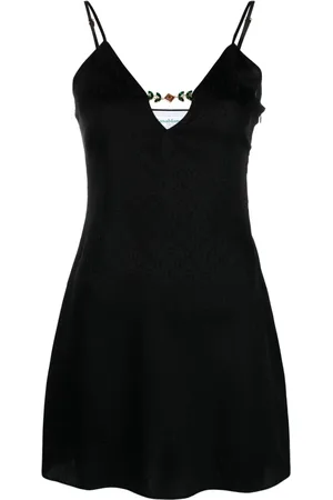 Casablanca Monogram-jacquard silk minidress