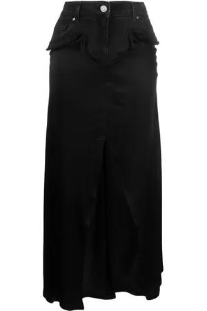 BLUMARINE Layered detail ankle-length skirt