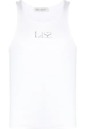 Ludovic De Saint Sernin Rhinestone-logo tank top