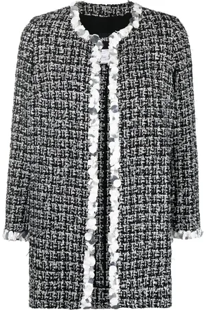 CHANEL 2009 open-front tweed jacket