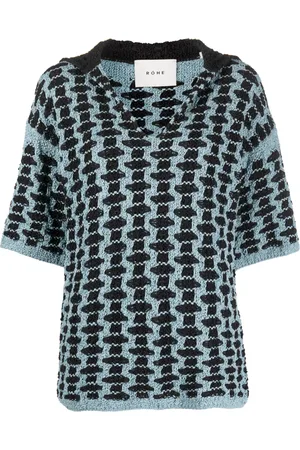 Rohe Crochet-knit short-sleeve top