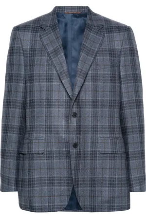 CANALI Checked single-breasted blazer