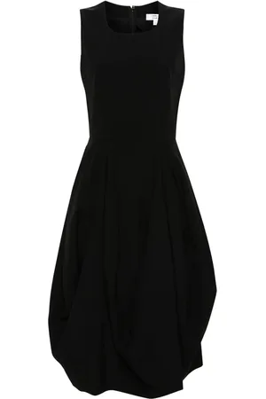 Comme des Garçons Wool flared midi dress