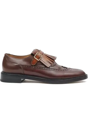 Maison Margiela Tabi Monster fringed leather brogues