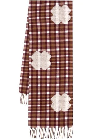 HENRIK VIBSKOV Cross-motif plaided scarf