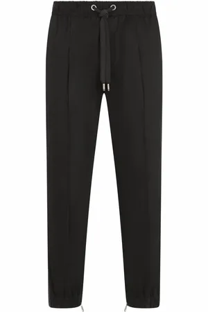 Dolce & Gabbana Camo-stripe drawstring-waist track pants