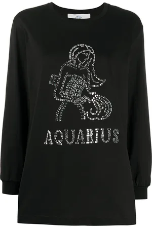 Alberta Ferretti Aquarius crystal embellished T-shirt