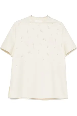 Jil Sander Faux-pearl T-shirt