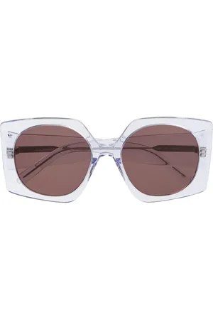 Courrèges Oversized geometric-frame sunglasses