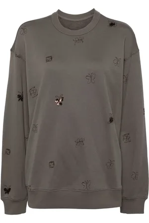 JNBY Butterfly-embroidered sweatshirt