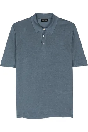 Roberto Collina Short-sleeve linen polo shirt