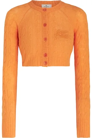 Etro Cable-knit cropped cardigan