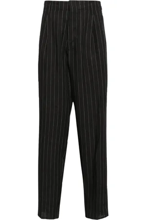 Brunello Cucinelli Pinstripe linen trousers