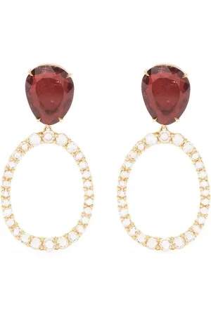 Marco Bicego 18kt yellow tourmaline and diamond drop earrings