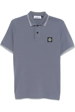 Stone Island Logo-patch polo shirt